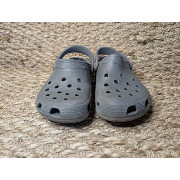 Crocs Classic Slip-On Clogs - Gray - Men's 6 Women's 8 Casual Comfort Sandals - Picture 6 of 8
